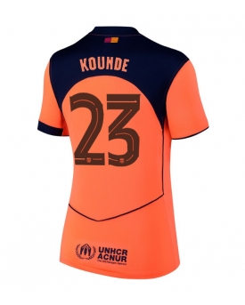 Billige Fotballdrakt Barcelona Jules Kounde #23 Replika Tredjedrakt Dame 2025-26 Kortermet Billige Fotballdrakt Barcelona Jules Kounde #23 Replika Tredjedrakt Dame 2025-26 Kortermet